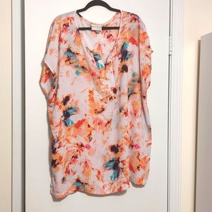 Retro patterned blouse